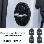 Mazda 6e Mazda EZ-6 J90A 2024~2026 2025 Autole Silikoonuks Ukseluku Kate Roostevaba Puhver L&ouml;&ouml;gisummutav Kaitse Tarvik Black 4PCS