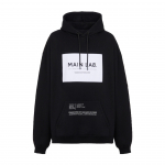 Balmain FW25 Meeste kapuutsiga dressipluus - L&otilde;tv l&otilde;ige, Kirjatr&uuml;kk Medium must