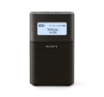 Sony koduraadio B SRF-V1BT FM/AM/Wide FM/Bluetooth-&uuml;hilduv, must, SRF-V1BT