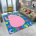 Barbapapa pere animatsioonikoomiksi vaip koduse elutoa, magamistoa, diivani, uksemati kaunistuseks, laste ala vaip libisemiskindel p&otilde;randamatt 100x120cm