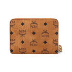 MCM monogrammiga tr&uuml;kitud lukuga nahast ja l&otilde;uendist rahakott Unisex rahakott konjakipruun MYLAAVI03CO001 Basic Set (Bag+Dust Bag)