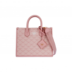 MCM Himmel Monogramiga Kaetud L&otilde;uendist ja Nahast T&otilde;mblukuga Kott Naiste T&otilde;mblukuga Kotid Kirsipuu&otilde;ie-Roosa MWTESAC01P6001 Basic Set (Bag+Dust Bag)