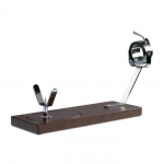 Support a Jambon Jabugo giratoire en hetre grand plateau Buarfe tabac - Porte Jambon