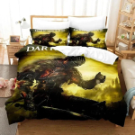 3D-prindiga m&auml;ng Dark Souls Voodipesukomplekt Tekikate Voodikomplekt Tekikate Padjap&uuml;&uuml;r Tekk Kuninga Suurus Kuninganna Suurus Poiste T&auml;iskasvanute Voodikomplekt 70x133cm 2pcs