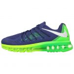 Nike Air Max 2015 Mugavad ja kerged madalad vabaaja jooksujalatsid Unisex Sinine Roheline 698902-407 44