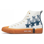 YELU x Anta Abrasion Resistant Breathable High top Canvas Shoes Men's White 112028650-8 42.5