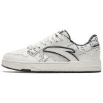 Anta Streetwear Collection Slip Resistant Abrasion Resistant Low top Skateboard Shoes Women's Black White 122338053-10 36