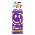 Bioray, NDF Happy, Eemalda soovimatud mikroorganismid ja toksiinid, Lapsed, Virsikumaitseline, 60ml (2fl oz)