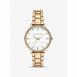 Michael Kors Pyper kuldse tooniga reljeefse logoga k&auml;ekell MK4666 kuld