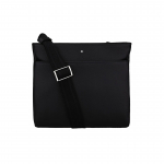 Montblanc Meisterst&uuml;ck Kuue T&auml;he Logoga Nahast Crossbody &Otilde;lakott Meeste kotid Must 113790 Basic Set (Bag+Dust Bag)