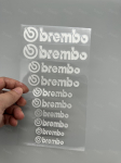 Klotsi kleebis Brembo kleebis piduriklotsile K&otilde;rge temperatuurikindel brembo