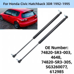 Honda Civic Hatchback 1992 1993 1994 1995 Autole Tagumine Uks Pakiruum Luuk Gaasiamordid T&otilde;stetugi Vardad Amordid 74820SR3003