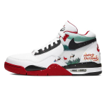 Nike Flight Legacy Polsterdus Libisemisvastane Kulumiskindel Keskmise k&otilde;rgusega Vintage Korvpallijalatsid Unisex Punane Valge BQ4212-100(Team56-) 39