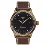 Tissot Casual-Sport &Scaron;veitsi Automaatne Kell: 43 mm khaki-PVD roostevabast terasest korpus, must matt sihver kuup&auml;evaga, Swissmatic ETA T116.407.36.051.00 pruun