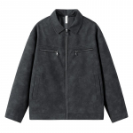 Coat Couple American Retro Short Jacket Meeste s&uuml;gistrendi br&auml;ndi Premium nahktagi M