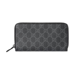 Gucci GG Supreme l&otilde;uendiga &uuml;mbert&otilde;mmatav rahakott, Must Hall Monogramm, Meeste pikk rahakott igap&auml;evaseks kasutamiseks 821207-FAD6M-1000 Box(Basic Set+Box)