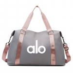 Tr&uuml;kitud spordikott, kaasaskantav reisikott, &otilde;lakott, crossbody kott, kerge veekindel suure mahutavusega reisikott Pink and gray