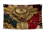 1 tk Osmanite impeeriumi lipud B&auml;nnerid Neli auku Lipp Pol&uuml;ester V&auml;lisdekoratsioon Tuba Esteetiline 125x150cm (50x60in)