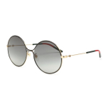 Gucci metallraamiga &uuml;mmargused p&auml;ikeseprillid Naiste p&auml;ikeseprillid GG0395S-001 Dust Bag+Eyeglass Case (Random Color),58