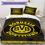 Dortmundi mustriga voodipesu komplekt tekikate padjap&uuml;&uuml;r kodukaunistus s&uuml;nnip&auml;evakingitus (1 * tekikott + 2 * padjap&uuml;&uuml;ri ilma s&uuml;damikuta)28 135x200cm yellow