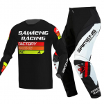 motokrossi riietekomplekt lastele Noorte s&auml;rgi ja p&uuml;kste komplektid laps roheline Mootorratta must 3 4 5 6 7 8 9 10 aastat Maastikus&otilde;idu &uuml;likond sinine oranž Enduro kross poiss t&uuml;druk XXL-28