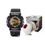 Casio G-Shock Dragon Ball Z Koost&ouml;&ouml; Shenron Edition Trendikas Street Kahekordne N&auml;idik Kvartsmehhanism Vaikrihmaga K&auml;ekell Meeste k&auml;ekellad GA-110GB-1APRDB Black Gold