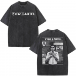 Vintage Pestaud R&auml;ppar Vybz Kartel Tuur Uue Albumi T-s&auml;rk Meestele Hip Hop Suur T-s&auml;rk Moodne K&otilde;rge Kvaliteediga Puuvillane T-s&auml;rk S