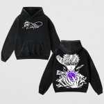 Anime Jujutsu Kaisen Ryomen Sukuna Mahoraga Prindiga Meeste Naiste Hupparid Retro Pestud Dressipluus Puuvillane Kampsun Harajuku Streetwear S