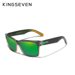 KINGSEVEN Polariseeritud Meeste P&auml;ikeseprillid Spordiprillid Peegel UV400 Klaas Meessoost P&auml;ikeseprillid Naiste Prillid Kaitse TR90 T&auml;israam green