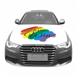 Kohandatud Pride vikerkaar LGBT Gei Transsugu Lesbi Ameerika Gei Kanada Gei Mehhiko Gei Auto Kapoti Kate Lipp 150CM*120CM