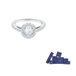 Swarovski roodiumiga kaetud s&otilde;rmused naistele H&otilde;bedane 55-Original brand box white