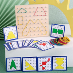 Montessori Baby Creative Toy Graphics Kummist lipsuga k&uuml;&uuml;nelauad kaartidega Lapseharidus Eelkooliealised lapsed