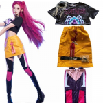 Kost&uuml;&uuml;m Zoey Rumi Mira Cosplay Poplauljad Naiste Halloweeni R&otilde;ivad Aksessuaaridega kid 130