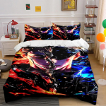 Kahepoolne Tuline Vs J&auml;ine Anime Voodipesukomplekt Voodipesukomplekt (1 tekikott, 2 padjap&uuml;&uuml;ri, tekk ei kuulu komplekti) 135x200cm