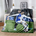 Grasshopper Club Zurich Vintage Jalgpalluri Portree Flanellitekk Retro &Scaron;veitsi Jalgpalli Visketekk Jalgpallif&auml;nni Magamistuba Soe Diivanikate Matt 80cm x 120cm