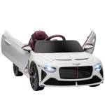 Elektriline auto lastele vanuses 3&ndash;5 aastat, 2 mootorit, 12V, 25W, 3&ndash;5 km/h, 2,4G puldiga, Bentley Bacalar, valge 108 x 65 x 45 cm