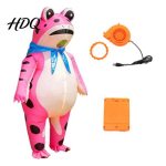 T&auml;ispuhutav kost&uuml;&uuml;m puhuriga T&auml;ispuhutav konn t&auml;iskasvanutele, Kost&uuml;&uuml;m &otilde;hupuhuriga, Cosplay peo akukarp, Multikakujuline roheline riietus Halloweeni loom XS roosa