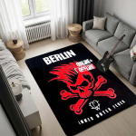 Frei.Wild Hard Rock / Deutschrock Vaip, Freiwild Vaip, Sobib Elutubadesse, Magamistubadesse, Arvutitoolide alla, Esikutesse 80x120cm gray