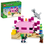 LEGO Minecraft Aksolotli Maja M&auml;nguasi Kingitus S&uuml;nnip&auml;ev Plokk J&otilde;ulud Poisid T&uuml;drukud Lapsed 7-aastased 8-aastased 9-aastased Algkool Minecraft pink