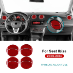 Seat Ibiza 6j 2009 2010 2011 2012 2013 2014 LHD RHD Auto Keskpaneeli &Otilde;huava Paneel Ehtne Pehme S&uuml;sinikkiust Kleebis gray