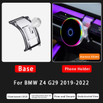 BMW 3 5 7 seeriale X3X4X5X6X7 G01 G02 G05 G06 G07 G27 G45 G60 G70 -2026 15W magnetiline juhtmevaba laadimisega autotelefoni hoidik Z4 G29 black