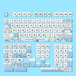 Xiaomi Mount Fuji Custom MOA Profiiliga PBT Klaviatuuriklahvid 132 Klaviatuuriklahvi V&auml;rviprintimine Klaviatuuriklahv Cherry MX L&uuml;lititele M&auml;nguri Klaviatuur