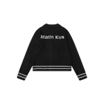 Matin Kim Unisex Jacquard T&otilde;mblukuga Kampsun - Trendikas S&uuml;gis/Talve Stiil Small must