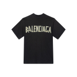 Balenciaga TAPE TYPE SS24 T-s&auml;rk Tavaline l&otilde;ige Unisex Tumehall 739784TOVA98519 L black
