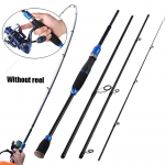 5,9-6,9 jalga ketrav, s&uuml;sinikkiust keskmise ja keskmise raskusega 4-osaline landi &otilde;ngeritv 5.9FT Spinning rod sinine