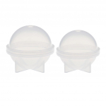 2-osaline sf&auml;&auml;rilise kuuli kujuga silikoonvorm vaiguvalamiseks 50 mm 60 mm as described