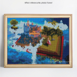 5D teemantmaal T&auml;is&uuml;mmargune maaliline raamat Tikand Rhinestone pilt Teemantmosaiik ristpistes 20X30