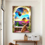 Teemantmaal Scenicnew teemanttikandiga &otilde;hupalliga teemantkunsti kodukaunistus 20X30CM