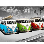 5D Teemantmaal Ristpistes Autotikandi Bussikomplekt T&auml;is&uuml;mmargused puurid V&auml;rvilised autod 20X30CM