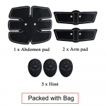 Treener Smart Abdominal Training Abs Fitness Stimulator Gear Lihaseid toniseerivate rihmade m&uuml;&uuml;gipood 2 Arm+3 Controller